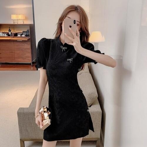 Oriental Retro Qipao Dresses for Women Elegant Chinese Wedding Cheongsam Vintage Girls Bodycon Sexy Split Tight Vestidos