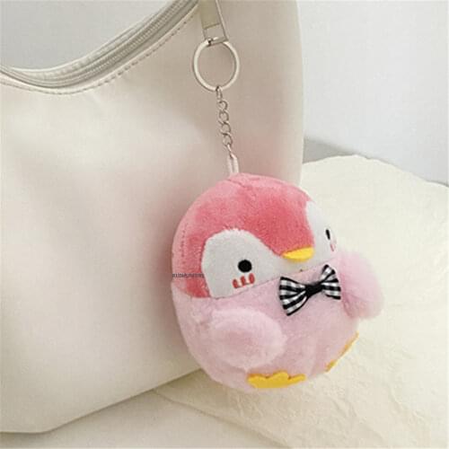 4Colors - 8CM Penguin Plush Animal ; Gift Key Chain Stuffed Toy Doll