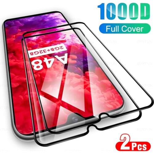 2Pcs Full Cover Tempered Glasses Protective Film For Itel A48 Glass Screen Protector For Vision 1 Pro Plus Vision1 1Pro 1Plus 1