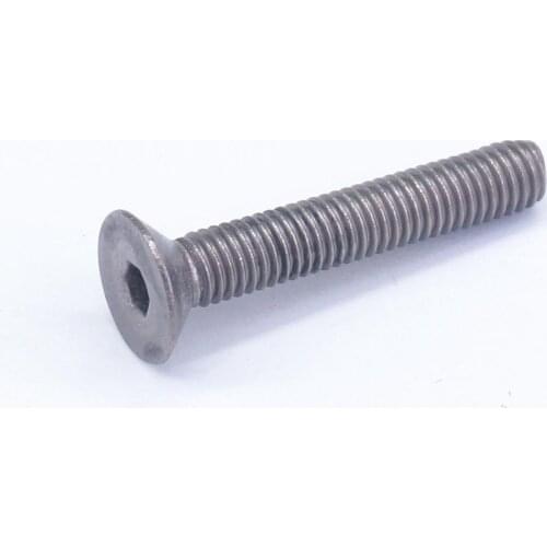 20pcs M5 x 30mm GR2 TA2 Pure Titanium Countersunk Hex Socket Cap Screw Bolts Anti Acid Corrosion