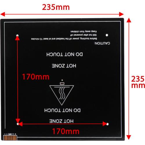 235*235*3MM MK3 Aluminum Substrate Hotbed platform heating plate 24V For Ender-3 V2 Ender-3S CR20 DIY 3D printer parts