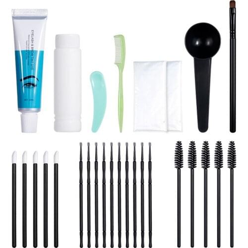 30ml Professional Eyelash Brow Tint Dye Kit Enhancer Natural And Long Lasting Waterproof Brown/Chestnut/Black Makeup Gel