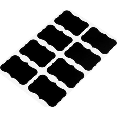 6 Sheets Erasable Chalkboard Labels Sticker for Household Kitchen Removable Stickers To Write Waterproof Blackboard Sticker