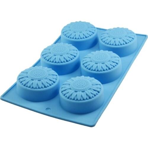 Soap Stome Mold 6pcs/Set Scented Candle Making Mold Bedrooms Decoration Ornament