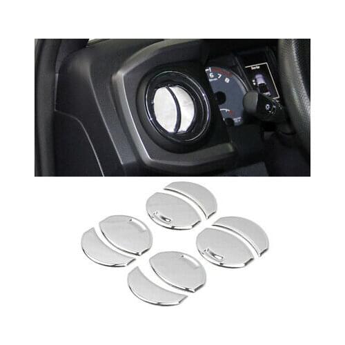 Accessories Chrome Inner Air Vent Cover Trim 8pcs For Toyota Tacoma N300 16-19