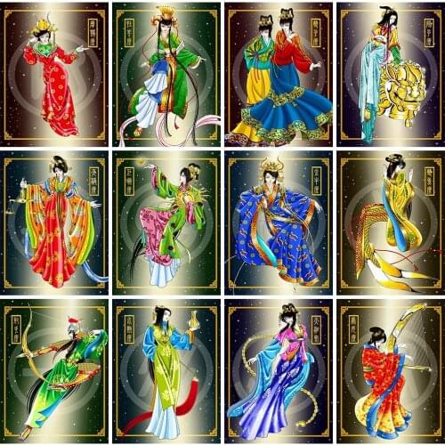 Diamond Painting New Portrait Girl 5D DIY Diamond Embroidery Sale Constellation Rhinestones Mosaic Home Decor