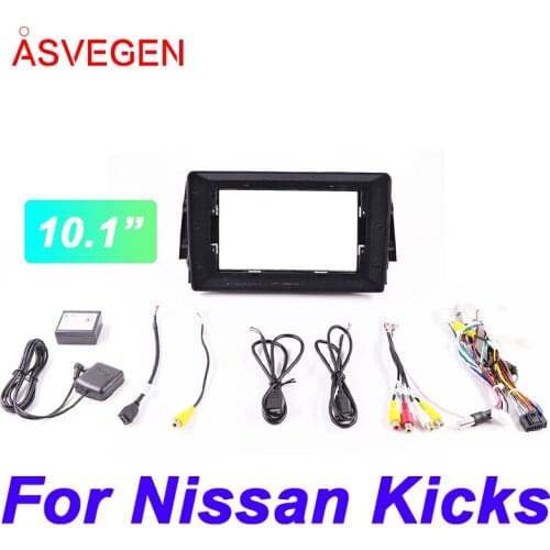 10.1" Car Radio Fascia Frame For Nissan Kicks Car Dvd Frame Install Panel Dash Mount Installation Dashboard