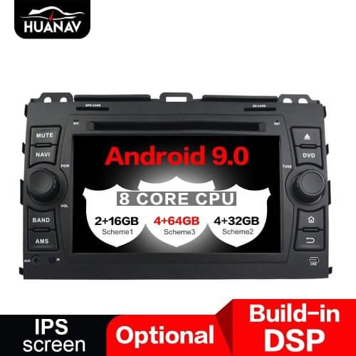 DSP Android 9 Car GPS Navigation Car DVD player for TOYOTA Land Cruiser Prado 2006-2010 auto stereo multimedia player head unit