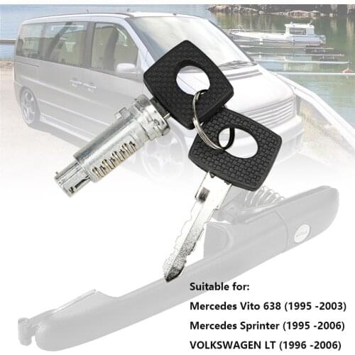 CAR DOOR LOCK BARRELS WITH 1 Lock Cylinders 2 Keys FOR MERCEDES BENZ VITO W638 Mercedes Sprinter VOLKSWAGEN LT 6707600205