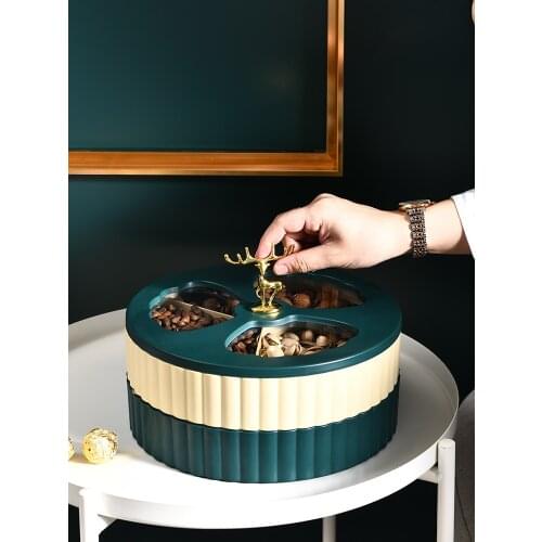 Household living room coffee table storage box fruit box can be superimposed fruit box snack storage household dried fruit tray