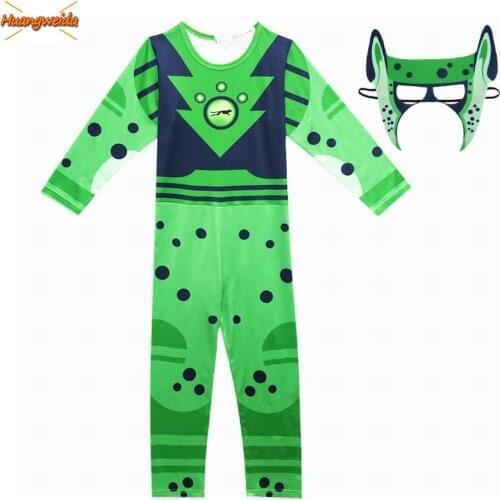 Wild Kratts Costume Boy Jumpsuits Kids Halloween Costumes for Kids Halloween Clothes Children Wild Kratts Streetwear Mask