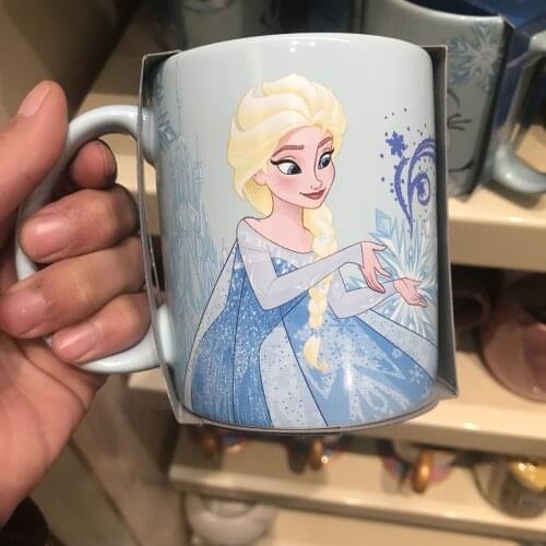 Disney Birthday Gift frozen Princess Aisha Ceramic Cup coffee mug travel mug Handgrip Ceramic Cartoon CIQ Eco-Friendly