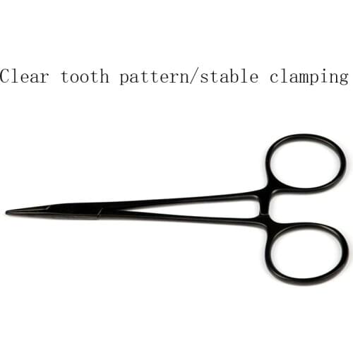 Porcelain Black Handle Insert Needle Holder Double Eyelid Embedding Surgical Tool Needle Holder Beauty Plastic Surgery Equipment