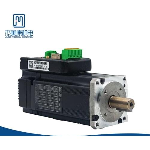 JMC1.27Nm Canopen Modbus Integrated Servo 60mm 48V NEMA24 Hybrid Motor Driver 1000Line Encoder for CNC 400W iHSV60-30-40-48-RC