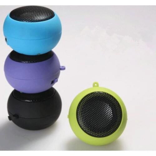 3.5mm Mini Burger Column Speaker Hamburger Wired Sound Box Loundspeaker Stereo Super Bass Hi-Fi Audio Music