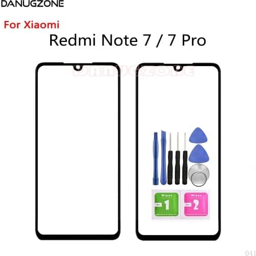 Touch Screen Front Glass Lens For Xiaomi Redmi Note 7 8 7S / NOTE 7 8 PRO LCD Display Front Glass Lens Panel