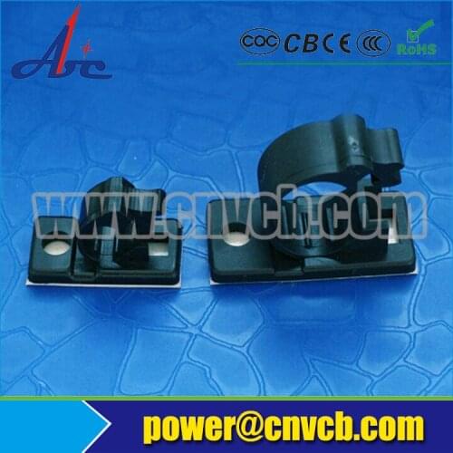 PL-0020-LY-12J Self-Adhesive Wire Clip plastic cable clip Tape Mount easy removed plastic cable clip