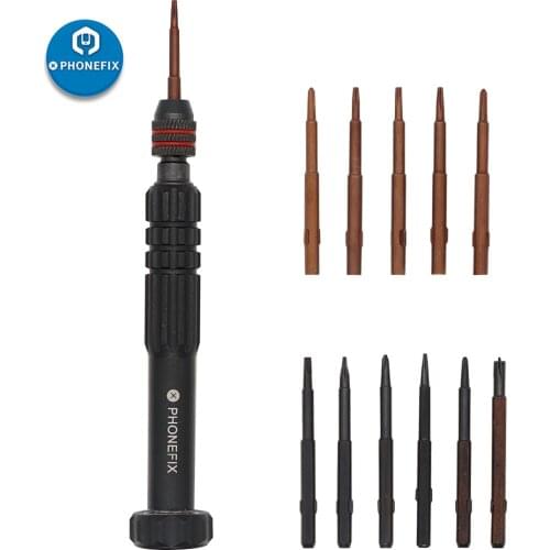 Precision Magnetic Torx Cross Pentalobe Head Screwdriver Bit Opening Kit For iPhone Android Cell Phone Repair Disassemble Tool
