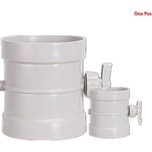 PP Manual Duct Valve Air Damper Valve 63-250 mm Dia. Ventilation Duct Valve Pipe HVAC System Butterfly Damper Valve