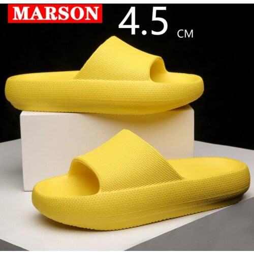 Platform Slippers Men Indoor Bathroom Slipper Soft EVA Anti-slip Couple Home Floor Slides Summer Shoes Chaussure Homme Unisex