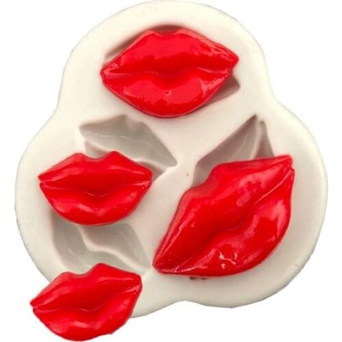 Sexy lips silicone mold soft sugar mold soap Chocolate Mold kitchen accessories cake decoration tool baking mold