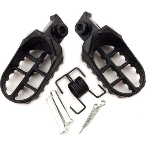 For Honda CRF 50/ 70/ 80/ 100 XR50 XR70 Pedals Folding Footrest Pads Pegs Black
