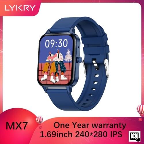 LYKRY DT86 2021 Smartwatch Man Women Watches Heart Rate Blood Pressure Monitor Sport Smart Watch for iOS Android