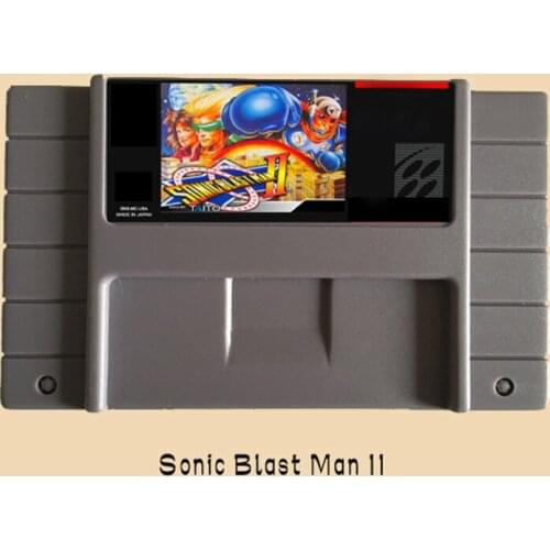 Sonic Blast Man II 16 bit Big Gray Game Card For NTSC Game Player Drop Shipping