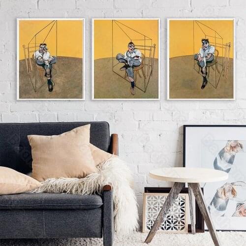 Modern Decoration Home Simple Triptych Living Room Mural Abstract Geometric Figure Painting Bedroom Canvas Hanging Painting