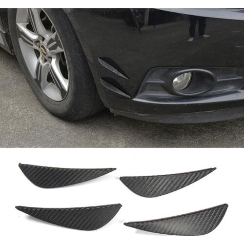 Universal Fins For Front Bumper Lip Splitter Blades for BMW E46 F10 F30 For VW Golf 4 5 6 7 Body Spoiler Canards Valence Chin
