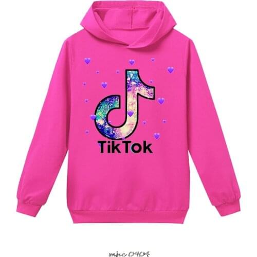 Spring Cotton T shirt Cartoon Tik Tok Long Sleeve Baby Boys Girls Tees Kids Children Casual Clothing Sweater hoodie Clothes