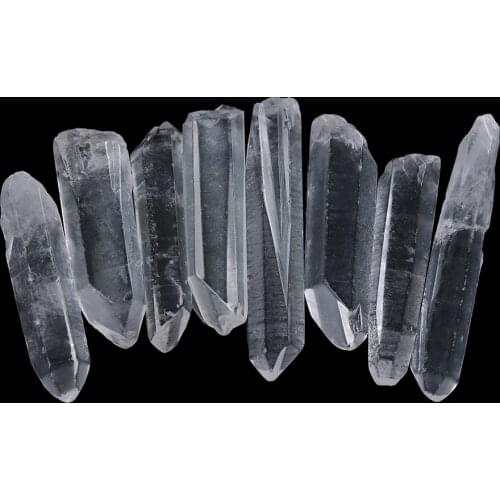 1/2PCs Collectables Clear Polished Wands Healing Specimen Natural Stones And Minerals Quartz Crystals Gift Home Decor Crafts
