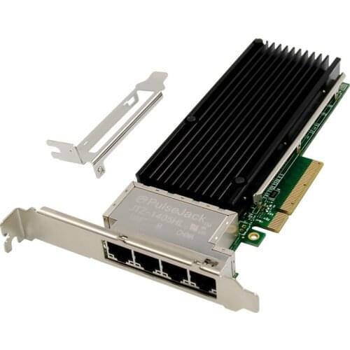 4 Port PCI-E X8 10 Gigabit Server Network Card PCIe 10GbE Ethernet Port Network Card Chip XL710