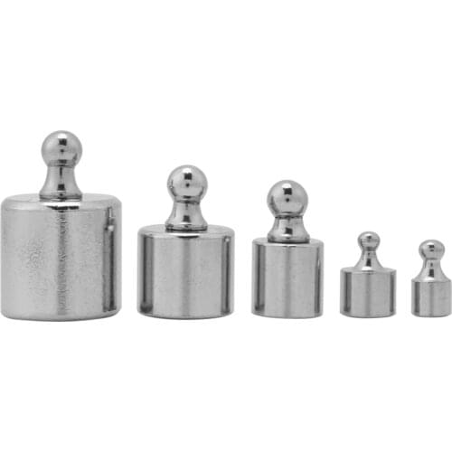 5Pcs 1g 2g 5g 10g 20g Grams Chrome plating Precision Calibration Scale Weight Test Set Kit New