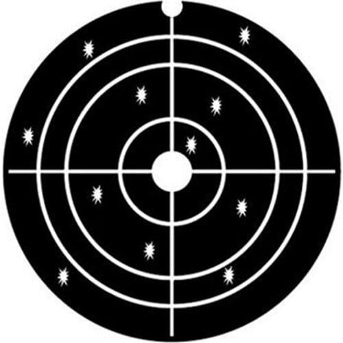 4*4 Inch Splatter Gun Target White Loop Line Black Shooting Target Paper High Quality for Shooting Practice and Entertainment