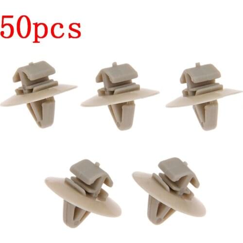 50pcs Side Moulding/Door Trim Clips Exterior Door Card Panel Retainers Clips Rubbing Strips For Vauxhall Vivaro Clips de coupe