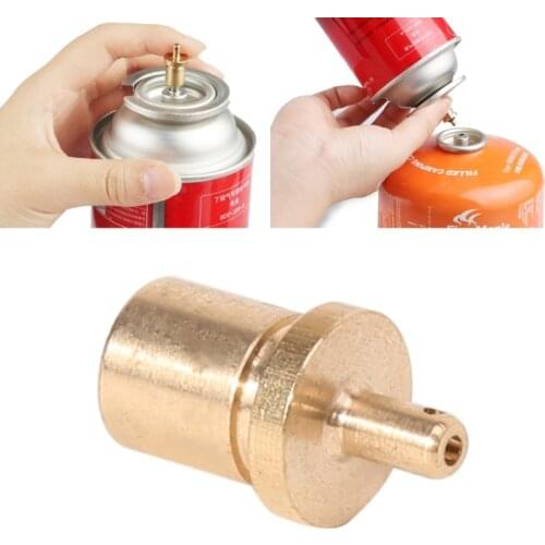 Gas Refill Adapter Outdoor Camping Stove Cylinder Filling Butane Canister