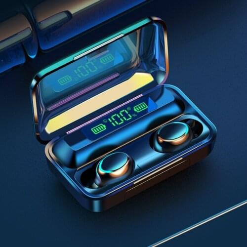 F95 Bluetooth 5.0 Wireless Earbud Headphones with Charging Box Automatic Pairing, Fast Charging Compatible with Various Phones