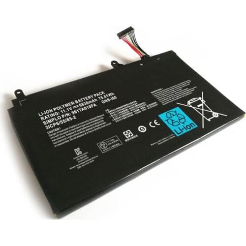 GNS-I60 Laptop Battery For GIGABYTE P35K P37X P57X P35G P35N P35W P35X P37W P57W 961TA010FA 31CP6/55/85-2 11.1V 75.81Wh