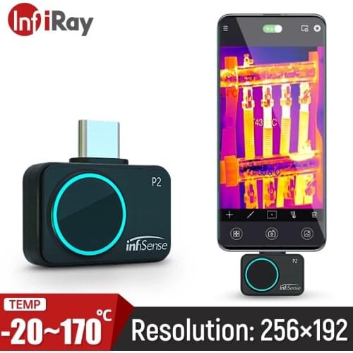 InfiRay P2 Infrared Imaging Camera Mini Industrial Inspection Mobile Phone Outdoor Observation Thermal Imager Camera 256X192