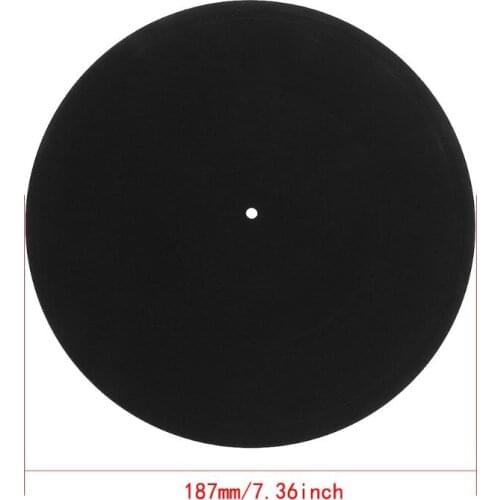 Turntable Mat Audiophile 7" 3mm Felt Anti-Static Anti-Shake Slipmat LP Vinyl Record