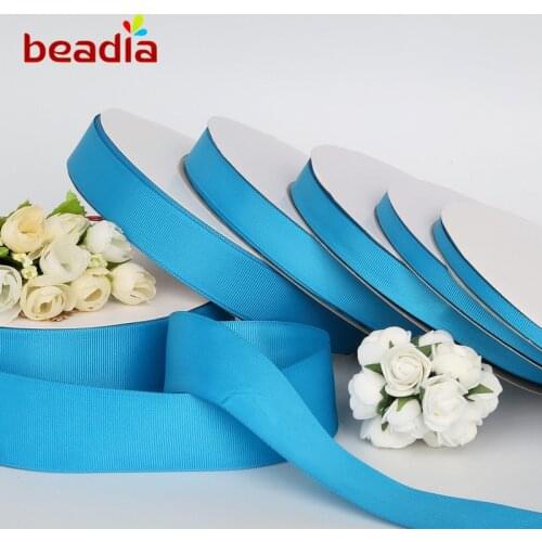 5 Yards/lot 7-38mm Turquoise Colour Grosgrain Ribbon Wedding Party Xmas Decoration Crafts Packing Belt DIY Gift Box Wrapping