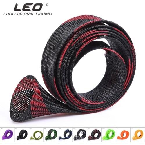 LEO Lightweight Mesh Tube Telescopic Fishing Rod bag Protector 35mmX170cm Fishing Tackle Accessories Protection Fishing Rod Bag