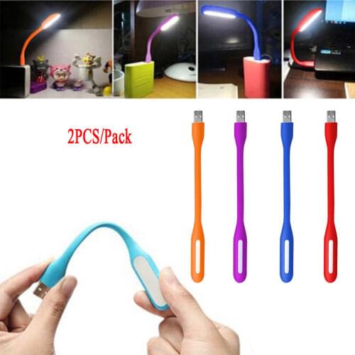 Mini Portable USB LED Book Light Flexible Foldable LED USB Reading Lamp DC 5V Nightlight For Power Bank Computer Notebook Laptop