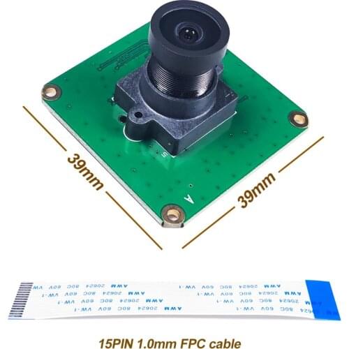 Raspberry Pi Industrial Camera Module IMX327LQR Color CMOS Sensor 2.13M Pixel Wide Angle Fisheye Lens for Pi 4/3B+/3B/CM3/CM3