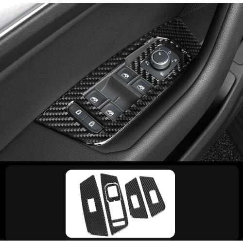 Carbon Fiber Sticker Car Gear Panel Cover Decoration Sticker Trim for Volkswagen Touareg 2019-2021 Styling