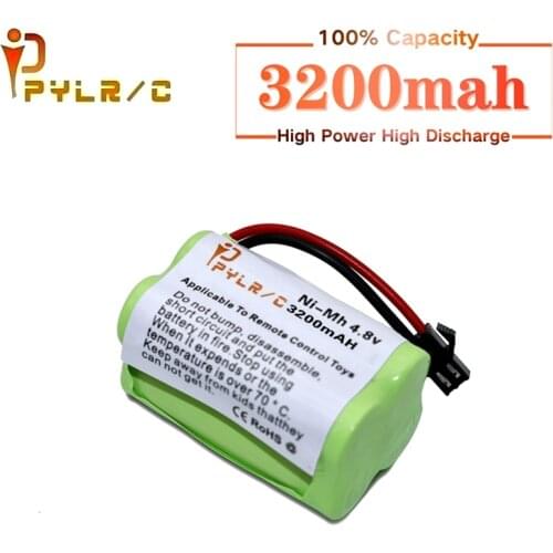 SM Plug) 4.8V 3200mah NIMH Battery For Rc toys Cars Boats Tanks Robots Guns AA NI-MH Battery 4.8V Rechargeable Battery Pack