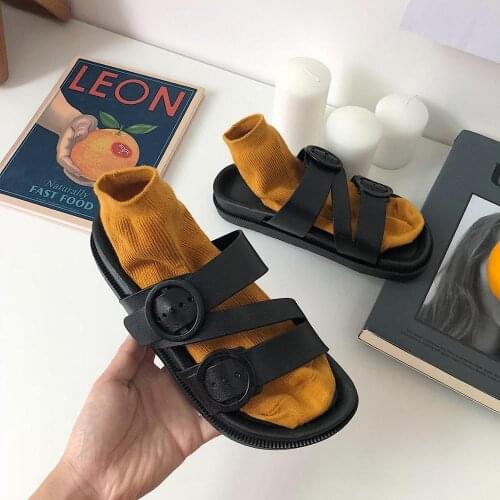 New Korean version of the outer wear non-slip thick bottom slippers fashion wild beach sandals summer womens sandals