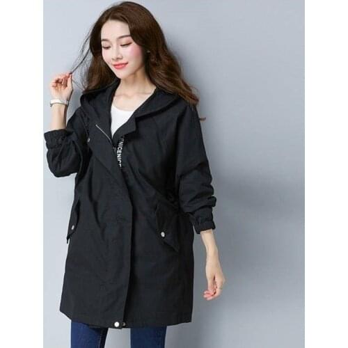 2020 New Women Trench Casual loose Trench Coat oversize Vintage Cloak female Overcoats Windbreaker plus Size
