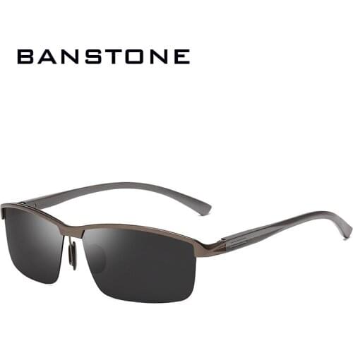BANSTONE Classic Polarized Sunglasses Men Women Outdoor Driving Square Sun Glasses Male Goggle UV400 Gafas De Sol